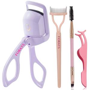 lot 5618 image: Heated Eyelash Curlers Forats Electric Eye Lash Curler with Mascara or False Eyelash Makeup Comb - Three Heating Modes Create Eye Opening & Lifted and Natural Lashes