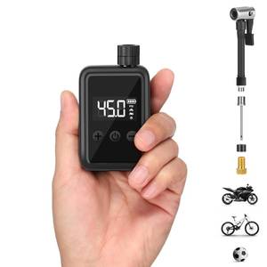 lot 5631 image: Bike Pump Electric Portable Bicycle Pump, 120 PSI Mini Tire Pump with Digital PSI Pressure Gauge, Tire Inflator Bike Air Pump Auto Shut-Off with Presta, Schrader Valve, 500mAh