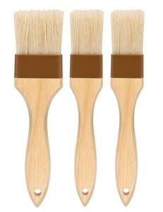 lot 5642 image: Pastry brush,Basting brush for Cooking,Natural Bristle BBQ Brush for Oil & Sauce,Wooden Handle Food Brush for Baking,Easy Clean Butter Brush,Durable Kitchen Culinary Utensil