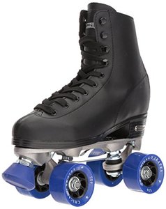 lot 5654 image: CHICAGO Skates Premium Black Quad Roller Skates for Boys and Men Beginners Classic Adjustable High-Top Design for Indoor or Outdoor Skates and Roller Derby