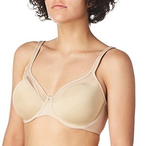lot 5695 image: Bali Womens One Smooth U Ultra Light Illusion Neckline Underwire Bra, Nude,38C