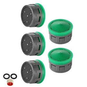lot 5723 image: JQK Faucet Aerator, 1.5 GPM Flow Retrictor Insert Faucet Aerators Replacement Parts Bathroom 5 Pack, FAN15-P5