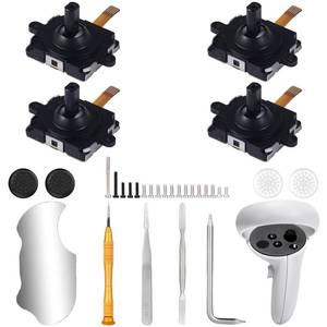 lot 5727 image: IKPEK 4 Pack Joystick Replacement for Oculus Quest 2 Controller, Joystick Analog Thumb Stick Repair Kit for Oculus Quest 2 Accessories