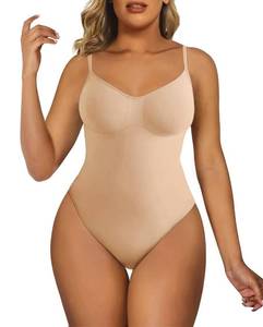 lot 5757 image: SHAPERX Womens Shapewear Bodysuit Tummy Control Body Shaper Seamless Sculpting Snatched Waist Body Suit LXL