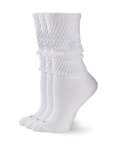 lot 5795 image: HUE Womens Slouch Sock 3 Pair Pack, WhiteWhiteWhite, One Size