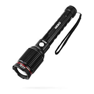 lot 5796 image: NEBO Redline 6K 6000-Lumen LED Rechargeable Bright Flashlight For EDC, Camping, Hunting, Hiking, Tactical With 4X Zoom, 4 Light Modes, Waterproof, Power Bank, Black - Retail $81.92