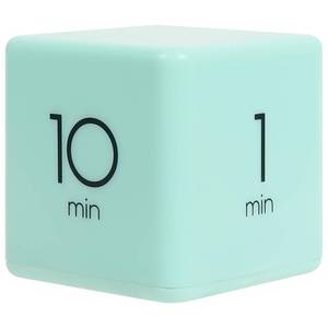 lot 5813 image: mooas Cube Timer, Time Management for Kids, Workout, Kitchen, Studying, Cooking (Mint)