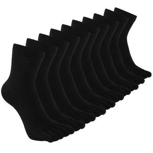 lot 5834 image: CaiDieNu Mens Toe Socks Cotton Athletic Running Five Finger Crew Socks