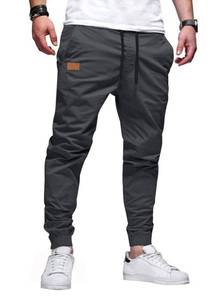 lot 5867 image: JMIERR Mens Casual Joggers Pants - Cotton Drawstring Chino Cargo Pants Hiking Outdoor Twill Track Jogging Sweatpants Pants with Pockets for Men, US 38(XL), C Dark Grey