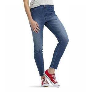 lot 5870 image: No nonsense womens Frayed Edge Denim Leggings Hosiery, Medium Wash, Large US