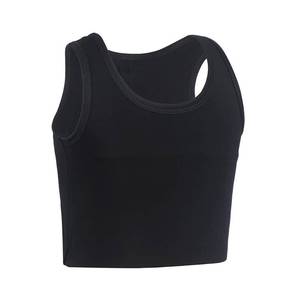 lot 5871 image: JARAZIN Women Transgender Tomboy FTM Pull On Closure Elastic Chest Binder Pullover Tank Top (Medium, Black)