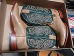 Nacona Smooth ostrich boots, size 9 D.