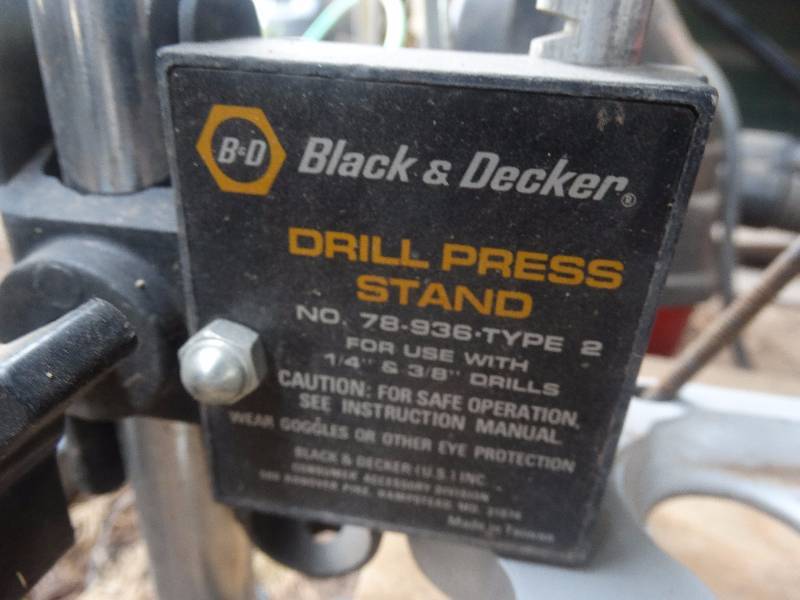 Black Decker drill press stand Attica Ks Estate Auction