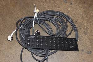lot 317 image: RECORDING CONSOLE INPUT PANEL AND CABLE