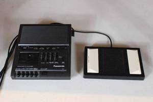 lot 45 image: PANASONIC MICOCASSETTE TRANSCIBER