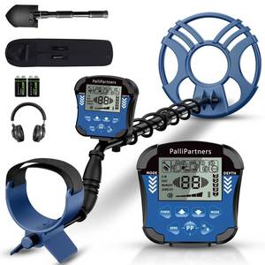 lot 4532 image: Metal Detector for Adults Waterproof - Professional Higher Accuracy Gold Detector with LCD Display5 ModeAdvanced DSP Chip 12 Coil Metal Detectors970-Blue - Retail $91.49 (visible use)