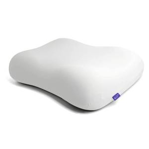lot 60163 image: Cushion Lab Deep Sleep Pillow, Patented Ergonomic Contour Design for Side & Back Sleepers, Orthopedic Cervical Shape Gently Cradles Head & Provides Neck Support & Shoulder Pain Relief - Calm Grey - Retail $98