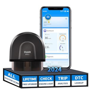 lot 60170 image: Diabit Bluetooth 5.1 OBD2 Scanner Diagnostic Tool B25 1S Auto Connection with All System Scan, Enhanced Wireless Car Code Reader 2024 with ABSSRS Test, Turn Off CEL,Voltage Performance Test