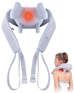 lot 60187 image: MASGRE Neck Massager for Pain Relief Deep Tissue, Massager for Neck and Shoulder Pain, Cordless Neck Massager with Heat, Shiatsu Back Shoulder and Neck Massager for Cervical Leg, Ideal Gifts