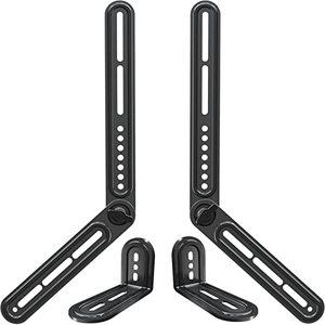 lot 60197 image: Mounting Dream Soundbar Mount Bracket for Mounting Above or Under TV Fits Most of Sound Bars Up to 15 Lbs, with Detachable Long Extension Plates MD5420