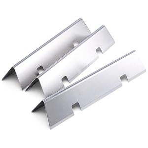 lot 60222 image: Uniflasy 7635 15.3 inch Flavorizer Bars for Weber Spirit I&II 200 Series, Spirit E210 S210 E220 S220 Gas Grills with Front Control Knobs, Weber GS4 Grill Parts, 16GA Stainless Steel Grill Heat Plates