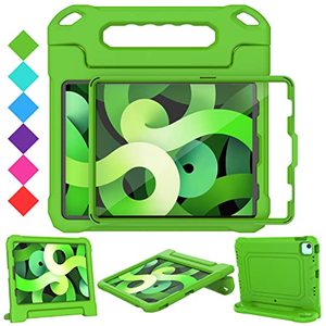 lot 60293 image: SUPLIK Kids Case for iPad Air 5 (2022) & Air 4 (2020) & Pro 11, iPad 10.9 inch Air 5th4th Generation Case with Screen Protector, iPad Pro 11 Shockproof Protective Case with Handle Stand, Green