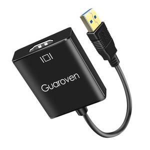 lot 60298 image: Guaroven USB to HDMI Adatper,USB 3.0 to HDMI Adapter for Monitor,Projector,Laptop,PC with Resolution 1920  1080P,Windows 11, Windows 108, macOS