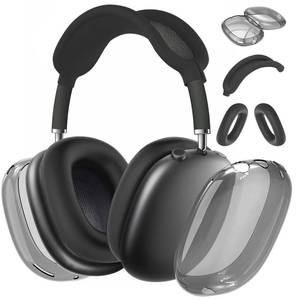 lot 60300 image: Aiaabq for AirPods Max case Cover,Anti-Scratch Ear Pad Case CoverEar Cups CoverHeadband Cover for AirPods Max. Clear Soft TPU and Silicone,Skin Scratch Proof.