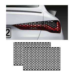 lot 60303 image: Dickno 2PCS Car Rear Tail Light Lamp Stickers Honeycomb Type Decal, 18.911.8 Universal DIY Self Adhesive Tint Film Taillight Sheet, Car Rear Tail Light Headlight Taillight Cover Trim (Carbon Fiber)