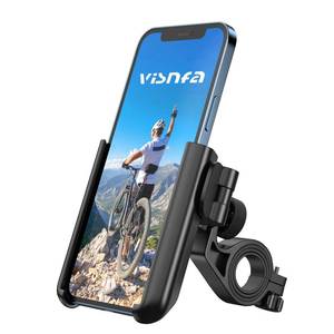 lot 60310 image: visnfa Upgraded Bike Phone Mount 360° Rotatable Universal Bicycle Motorcycle Scooter Bike Accessories Handlebar Phone Clip Holder for Any Smartphones Between 3.5 and 7.0 inches