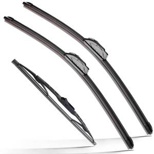 lot 60330 image: RAINTOK Windshield Wiper Blades Replacement for 2005 2006 2007 2008 2009 2010 Kia Sportage Hyundai Tucson Original Factory Quality Front Rear Wipers Blade Set for My Car - 24 16 12 (Pack of 3)