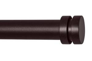 lot 60337 image: Truseren Bronze Curtain Rods for Windows 28 to 48 Inch, Modern 1 Inch Heavy Duty Window Drapery Rods With Simple End Cap Finials for Home Indoor,Ourdoors