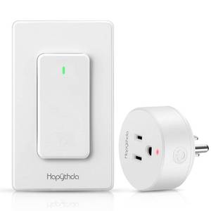 lot 60342 image: HAPYTHDA Remote Control Outlet, Wireless Wall Mounted Light Switch, 15A1500W Electrical Remote Outlet for Light, No Wiring, 100 Feet RF Range, Small Electrical Appliance, with Anti-Surge 4000V