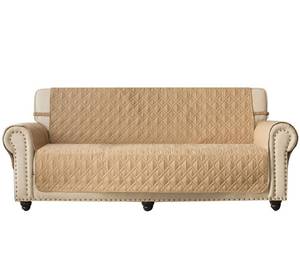 lot 60399 image: Ameritex Couch Sofa Slipcover 100% Waterproof Nonslip Quilted Furniture Protector Slipcover for Dogs, Children, Pets Sofa Slipcover Machine Washable (Sand, 78)