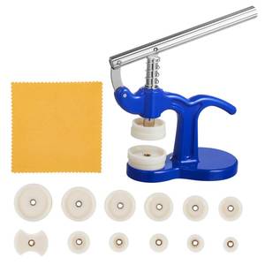 lot 60417 image: Watch Press Set, Watch Back Case Closer, Watchmaker Watch Repair Tool Kit with 12pcs Fitting Dies