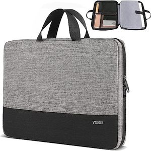 lot 60477 image: Ytonet Laptop Case, 15.6 inch TSA Laptop Bag Laptop Sleeve Water Resistant Computer Case Laptop Carrying Case Compatible for Lenovo, HP, Dell, Asus Notebook, Gifts for Men Women, Grey