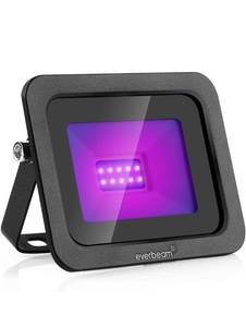 lot 60485 image: Everbeam 395nm 10W UV LED Black Light - High Performance Bulbs, IP66 Waterproof - Ultraviolet Flood Lighting for Aquarium, Indoor or Outdoor Parties, Stage - Party Supplies, Halloween Decorations