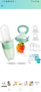 lot 60493 image: Termichy Baby Fruit Feeder Pacifier - Silicone Teething Feeder for Babies Food Teether for Feeding