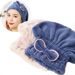 lot 60530 image: Jseng 2PC Microfiber Hair Drying Caps, Extrame Soft & Ultra Absorbent, Fast Drying Hair Turban Wrap Towels Shower Cap for Girls and Women