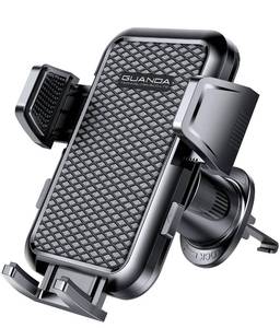 lot 60569 image: 2024 Newest Car Vent Phone Mount, Upgrade Hook Clip Never Shake Adjustable 360 Rotation Vent Clip Car Phone Holder Mount, Big Phone & Thick Case Friendly Fit for All iPhone, Samsung & Cell Phone