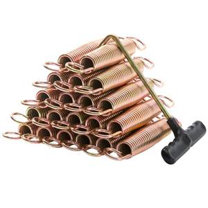 lot 60589 image: Trampoline Springs Stainless Steel 5.5 Inch Trampoline Replacement Parts,Weather-Resistant Trampoline Accessories Kit with Trampoline Spring Tool for Skywalker, JumpKing, Upperbounce, Skybound,20 Pack