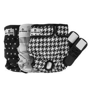 lot 60606 image: Pet Parents Premium Washable Dog Diapers & Extendrs, (3pack) of Female Dog Diapers, Color Luxe, Size Medium Dog Diapers