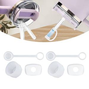 lot 60651 image: FOOGWEE Silicone Spill Stopper for Stanley 30 40 oz Quencher H2.0 Tumbler with Handle Straw Cover Caps for Stanley Water Bottle Leak Stoppers for Stanley Lid Spill Stoppers for Stanley Cup Accessories