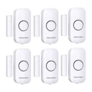lot 60653 image: TECKNET Window & Door Alarm, Door Alarms for Kids Safety, Wireless Window Door Alarm Sensors Pool Alarms, Door Alarm for Home Security, Security Systems for House, Cars, Sheds, Caravans (3 Pack)