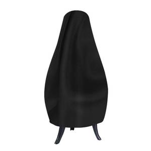 lot 60655 image: Chiminea Cover, Heavy Duty Oxford Outdoor Waterproof Patio Chiminea Fire Pit Cover with Drawstring for Fixing 48 X 8.2 X 24 inch
