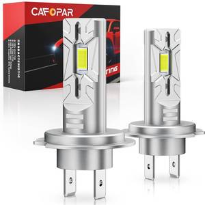 lot 60669 image: CAFOPAR H7 LED Bulbs Upgrade 700% Brighter 30000LM 120W, High and Low Beam, 6500K Cool White, 11 Mini Size Plug and Play, Non-Polarity, Fanless H7 LED Fog Lights, Pack of 2