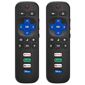 lot 60676 image: (Pack of 2) Replacement Remote Control Only for Roku TV, Compatible for TCL RokuHisense RokuOnn RokuPhilips Roku Smart TVs(Not for Stick and Box)