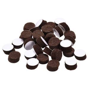 lot 60692 image: uxcell Furniture Pads - Self Adhesive 10mm Dia 5mm Thick Felt Pads Chair Leg Floor Protectors, Brown 75Pcs