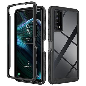 lot 60700 image: Niopiee for TCL Stylus 5G Case Hybrid Drop Protection Clear Case Heavy Duty Hard Rugged Anti-Slip Bumper Anti-Scratch Armor Protective Phone Cover for TCL Stylus 5G Black