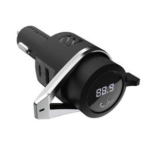lot 60703 image: Scosche BTFMPD3SR-SP1 Universal Bluetooth Hands-Free Car Kit with Digital FM Transmitter and 20-Watt USB-C PD  12W Type-A Charging Ports